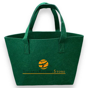 BORSA In Feltro 26x22x15 cm - Mas Srl - Colore: BF1.48 - VERDE - by LacariaRicami.Store