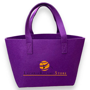 BORSA In Feltro 26x22x15 cm | Accessorio Unico - - LacariaRicami.Store