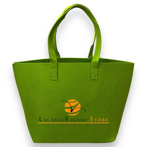 BORSA In Feltro 30x30x20 cm | Essenziale - - LacariaRicami.Store