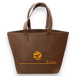 BORSA In Feltro 30x30x20 cm | Essenziale - - LacariaRicami.Store