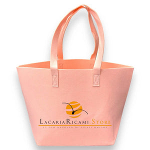 BORSA In Feltro 30x30x20 cm | Essenziale - - LacariaRicami.Store