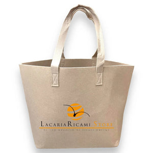 BORSA In Feltro 30x30x20 cm | Essenziale - - LacariaRicami.Store