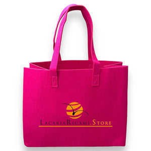 BORSA In Feltro 33x42x19 cm | Formidabile - - LacariaRicami.Store