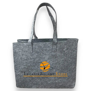BORSA In Feltro 33x42x19 cm | Formidabile - - LacariaRicami.Store