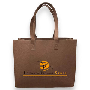 BORSA In Feltro 33x42x19 cm | Formidabile - - LacariaRicami.Store