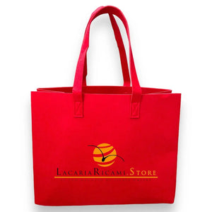 BORSA In Feltro 33x42x19 cm | Formidabile - - LacariaRicami.Store