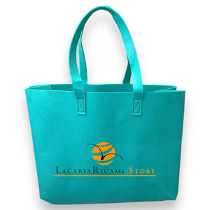 BORSA In Feltro 33x42x19 cm | Formidabile - - LacariaRicami.Store