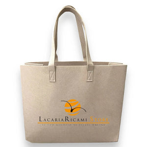 BORSA In Feltro 33x42x19 cm | Formidabile - - LacariaRicami.Store