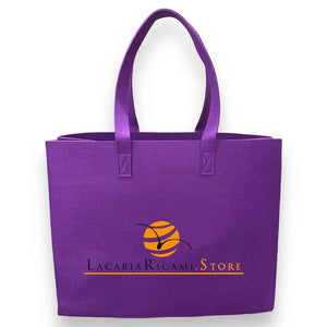 BORSA In Feltro 33x42x19 cm | Formidabile - - LacariaRicami.Store