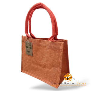 BORSA Juta Colorata - MAS Srl - - LacariaRicami.Store
