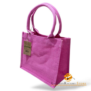 BORSA Juta Colorata - MAS Srl - - LacariaRicami.Store