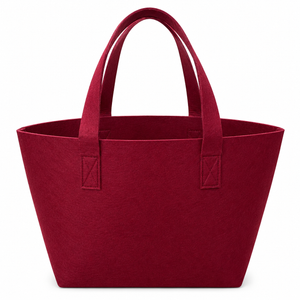 BORSA In Feltro 26x22x15 cm - Mas Srl - Colore: BF1.44 - BORDEAUX - by LacariaRicami.Store