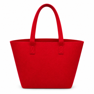 BORSA In Feltro 30x30x20 cm - Mas Srl - Colore: BF2.42 - ROSSO - by LacariaRicami.Store