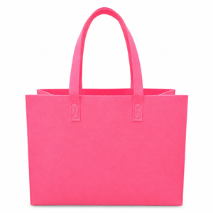 BORSA In Feltro 33x42x19 cm - Mas Srl - Colore: BF3.40 - ROSA BABY - by LacariaRicami.Store