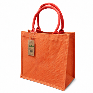 BORSA Juta Colorata - MAS Srl - Colore: 30X30X19 - ARANCIO - by LacariaRicami.Store