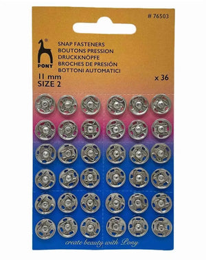 BOTTONI AUTOMATICI IN OTTONE A STRAPPO - Pony - Colore: NICKEL – 11 mm - by LacariaRicami.Store