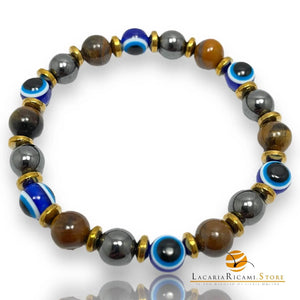 BRACCIALETTO In Pietra Naturale E Perline - Colore: - by LacariaRicami.Store