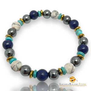 BRACCIALETTO In Pietra Naturale E Perline - Colore: - by LacariaRicami.Store