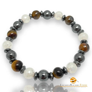 BRACCIALETTO In Pietra Naturale E Perline - Colore: - by LacariaRicami.Store