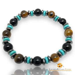 BRACCIALETTO In Pietra Naturale E Perline - Colore: - by LacariaRicami.Store