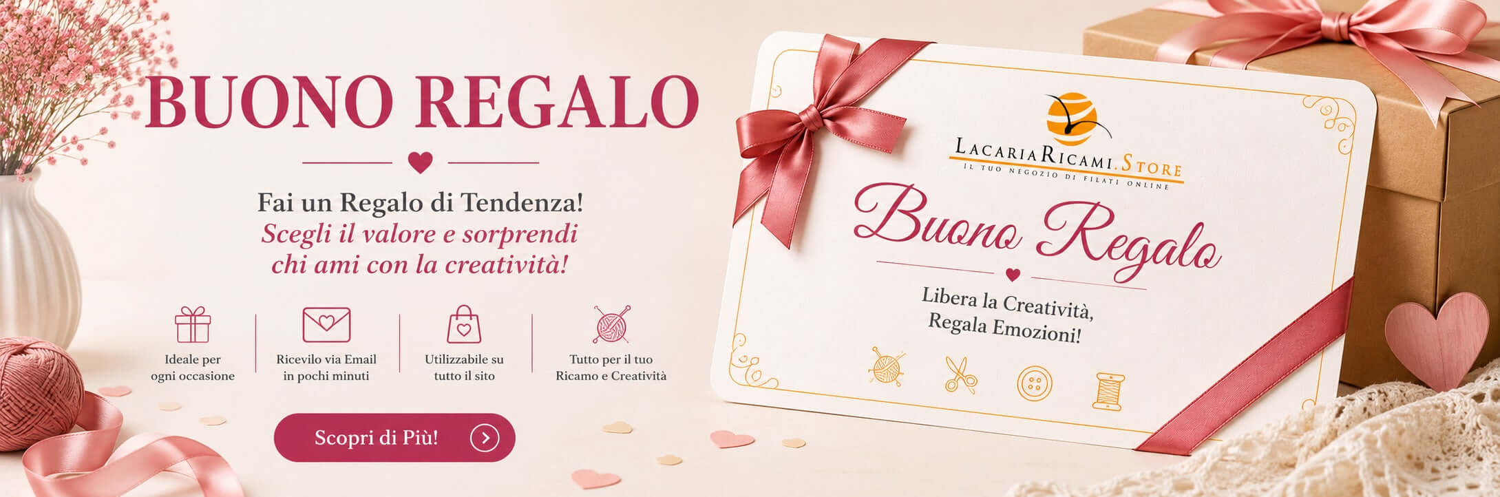Buono regalo LacariaRicami per filati e accessori