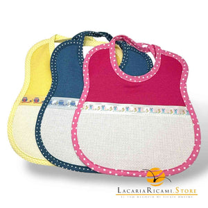 BAVAGLINO con Tela Aida RICAMABILE 20x22 - Colore: - by LacariaRicami.Store