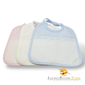 BAVAGLINO con Tela Aida RICAMABILE 20x19 - PIQUET QUADRATINO - LacariaRicami.Store