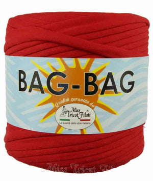 Fettuccia BAG-BAG - Miss Tricot Filati - Colore: 018 - ROSSO - by LacariaRicami.Store