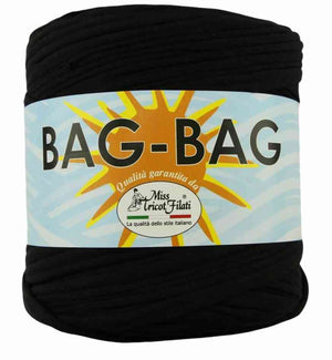 Fettuccia BAG-BAG - Miss Tricot Filati 021 - NERO - LacariaRicami.Store