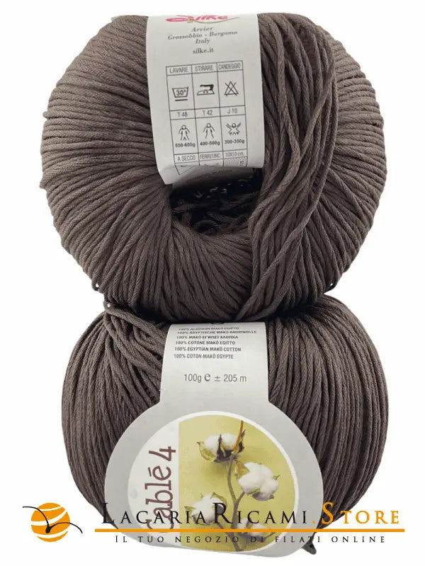 Cotone Cablé 4 - Silke - 115 - MORO - LacariaRicami.Store