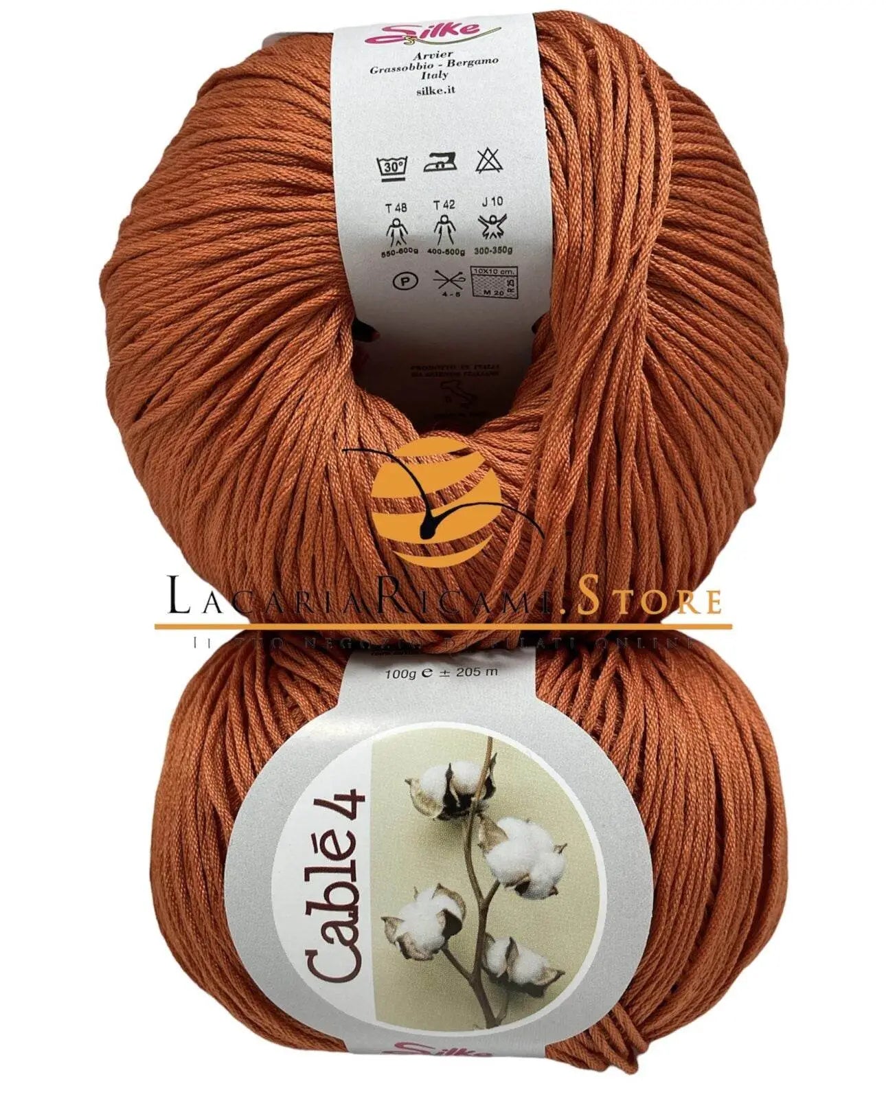 Cotone Cablé 4 - Silke - 12 - CANNELLA - LacariaRicami.Store