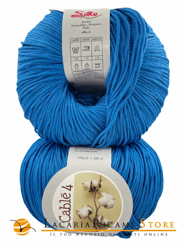 Cotone Cablé 4 - Silke - 16 - BLU CINA - LacariaRicami.Store