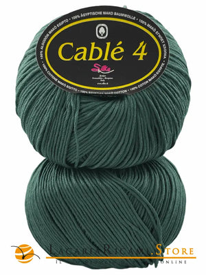 Cotone Cablé 4 - Silke - 17 - VERDE BOTTIGLIA - LacariaRicami.Store