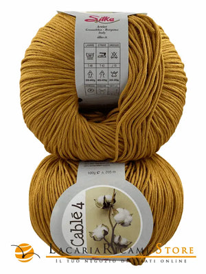 Cotone Cablé 4 - Silke - 18 - SENAPE  - LacariaRicami.Store
