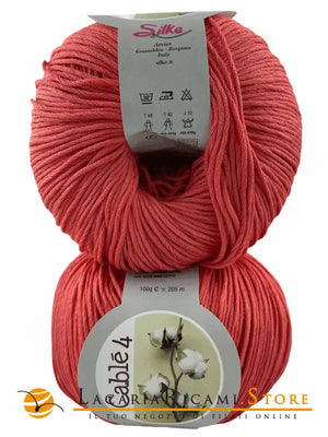 Cotone Cablé 4 - Silke - 180 - CORALLO - LacariaRicami.Store
