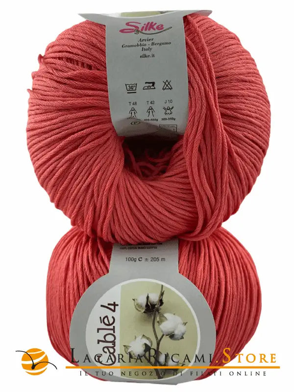 Cotone Cablé 4 - Silke - 180 - CORALLO - LacariaRicami.Store