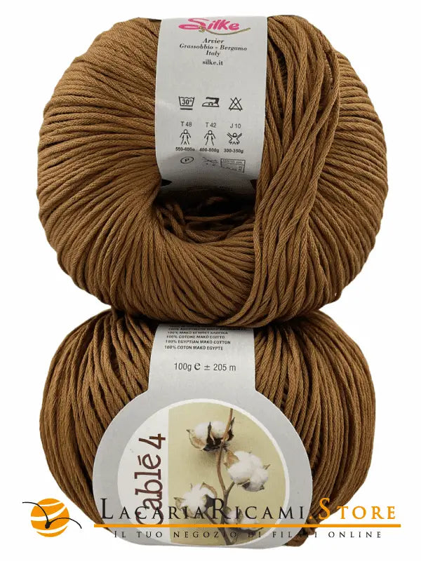 Cotone Cablé 4 - Silke - 250 - TABACCO - LacariaRicami.Store