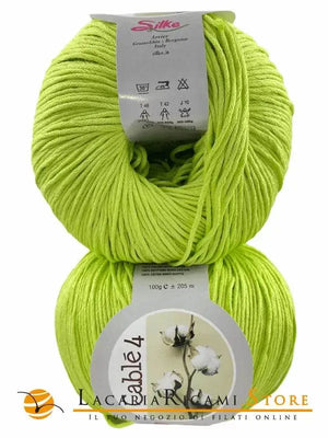 Cotone Cablé 4 - Silke - 271 - VERDE ACIDO - LacariaRicami.Store