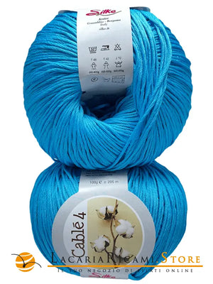 Cotone Cablé 4 - Silke - 315 - TURCHESE - LacariaRicami.Store