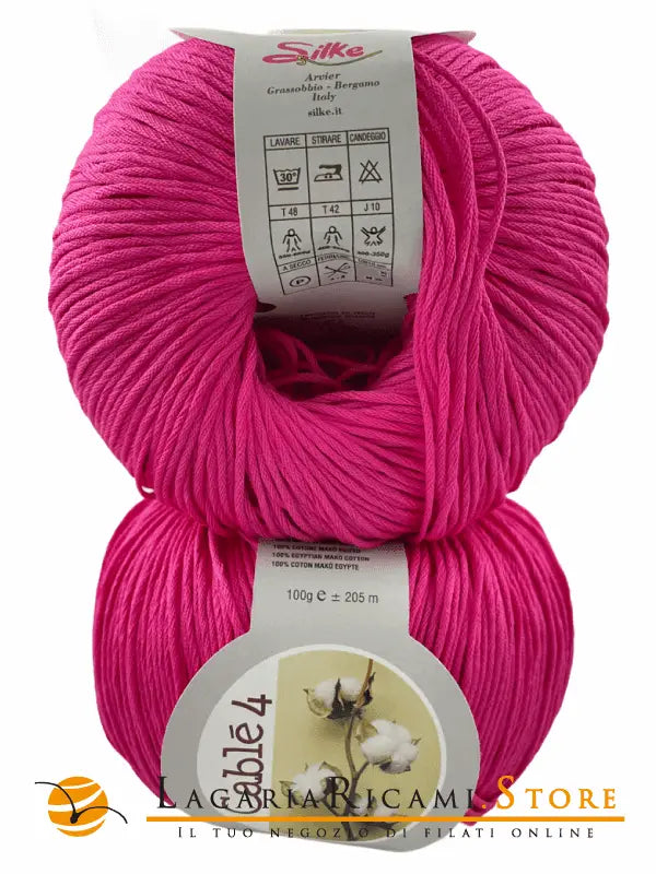 Cotone Cablé 4 - Silke - 33 - FUCSIA - LacariaRicami.Store