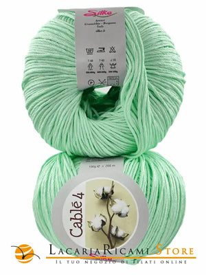Cotone Cablé 4 - Silke - 34 - MENTA - LacariaRicami.Store