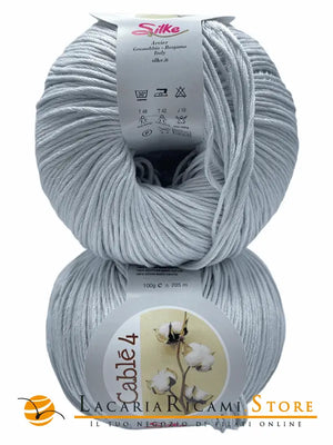 Cotone Cablé 4 - Silke - 39 - GRIGIO PERLA - LacariaRicami.Store
