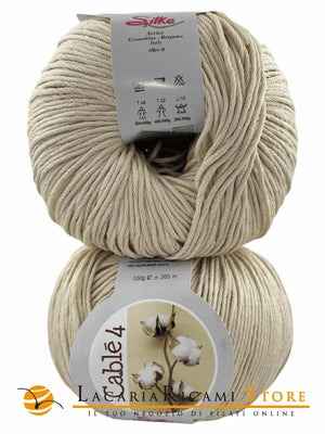 Cotone Cablé 4 - Silke - 49 - ECRÚ - LacariaRicami.Store