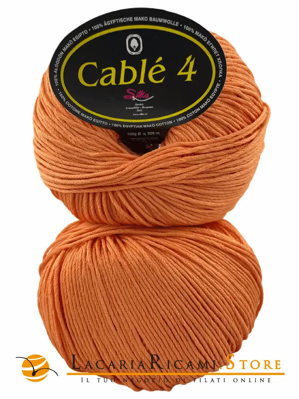Cotone Cablé 4 - Silke - 55 - ARANCIO - LacariaRicami.Store