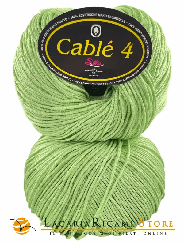 Cotone Cablé 4 - Silke - 576 - VERDE SEDANO - LacariaRicami.Store