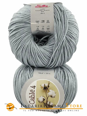 Cotone Cablé 4 - Silke - 790 - GRIGIO - LacariaRicami.Store