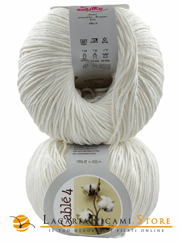 Cotone Cablé 4 - Silke - 911 - PANNA - LacariaRicami.Store