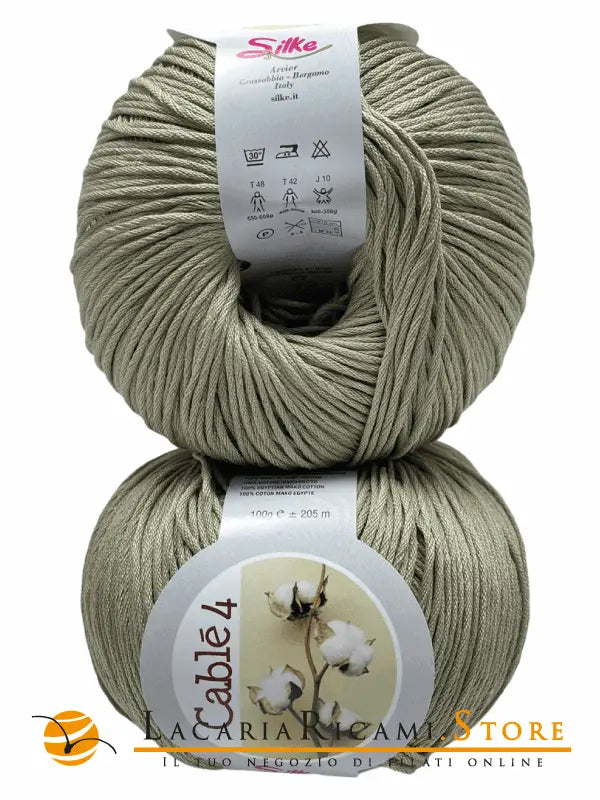 Cotone Cablé 4 - Silke - 9125 - TORTORA - LacariaRicami.Store