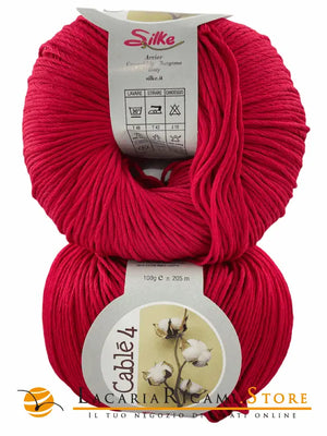 Cotone Cablé 4 - Silke - 9226 - RUBINO - LacariaRicami.Store