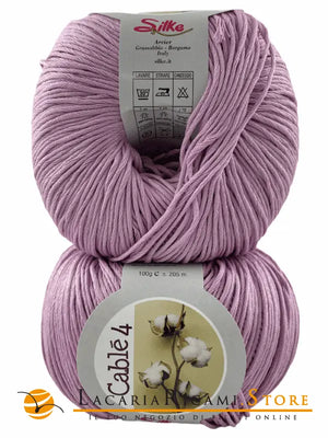 Cotone Cablé 4 - Silke - 930 - GLICINE - LacariaRicami.Store